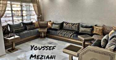 صالونات مغربية عصرية باللون الرمادي